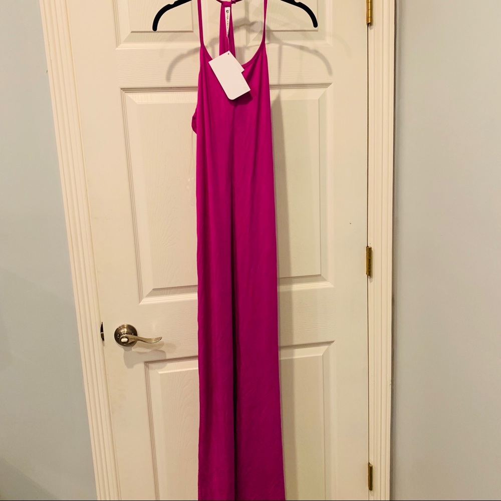 NWT Fabletics Maxi Long Purple Dress